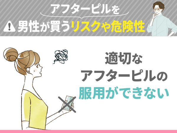 適切なアフターピルの服用ができない