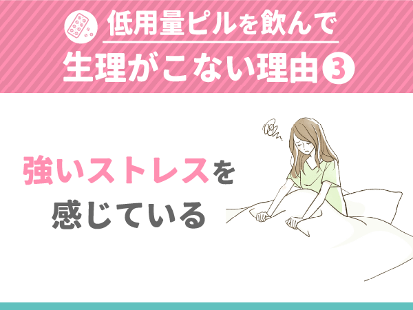 強いストレスを感じている