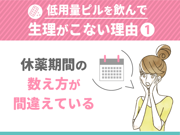 休薬期間の数え方が間違えている