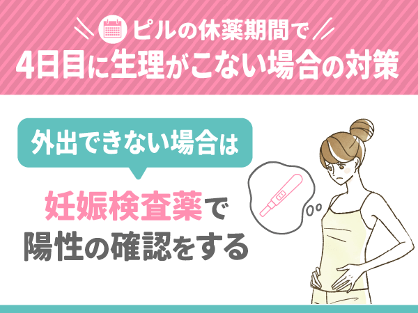 外出できない場合は妊娠検査薬で陽性の確認をする