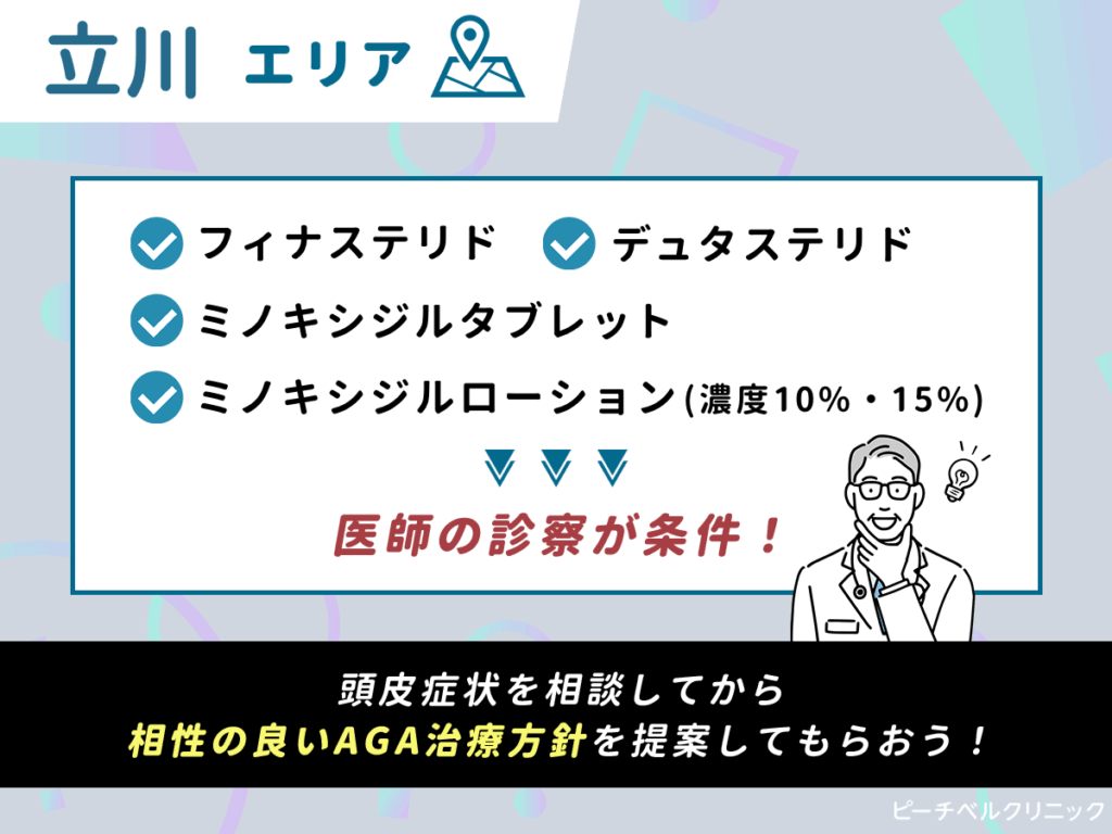 【立川】AGAおすすめクリニック比較5選一覧